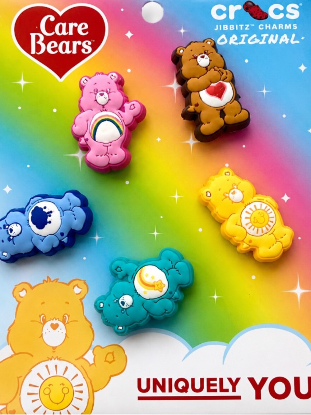 Care Bears Crocs Jibbitz Charms - Assorted Bright Colors